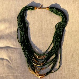 Forest Green Layered Necklace